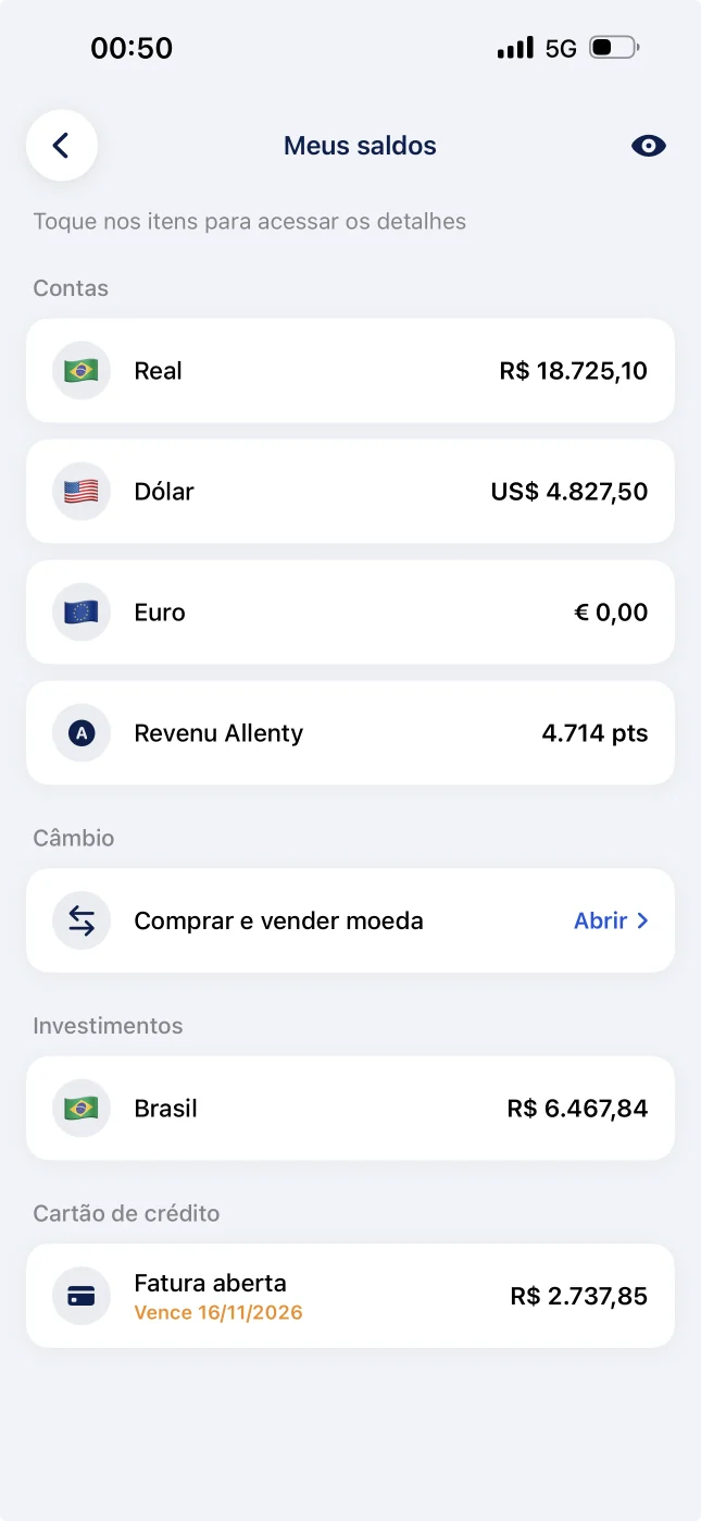 Multi-currency balances